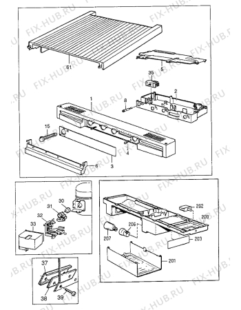 Взрыв-схема холодильника Electrolux ER3316C - Схема узла Electrical equipment